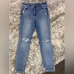 american eagle distressed denim size 10